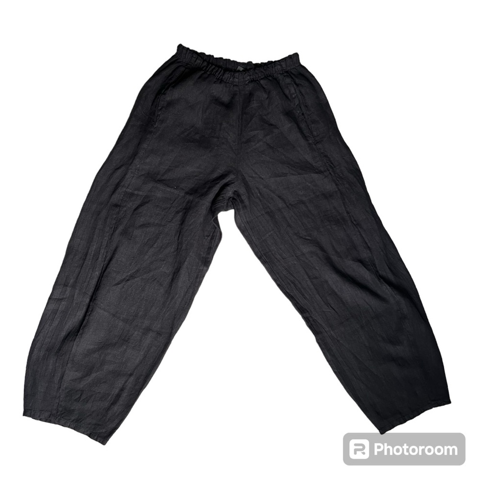Lisa Bayne Elastic Linen Pants